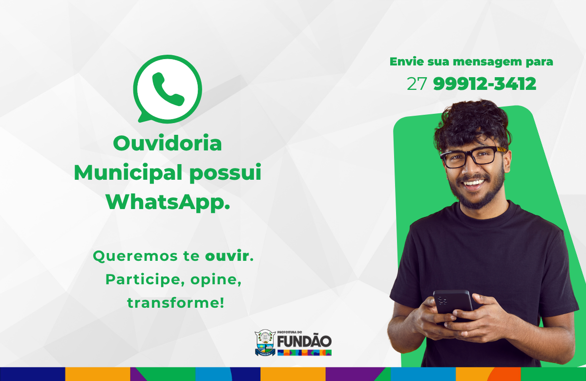 Ouvidoria Municipal de Fundão agora conta com atendimento via WhatsApp