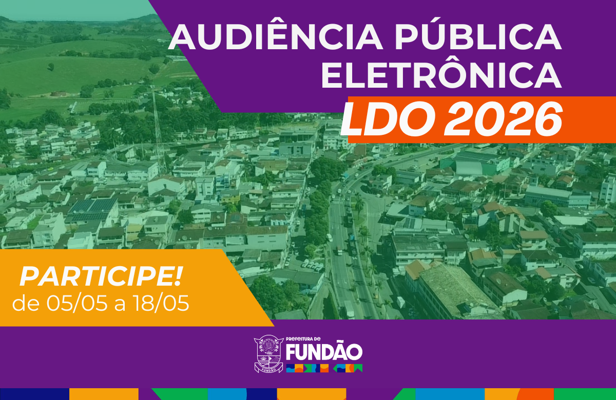 Participe da Audiência Pública Eletrônica da LDO 2026