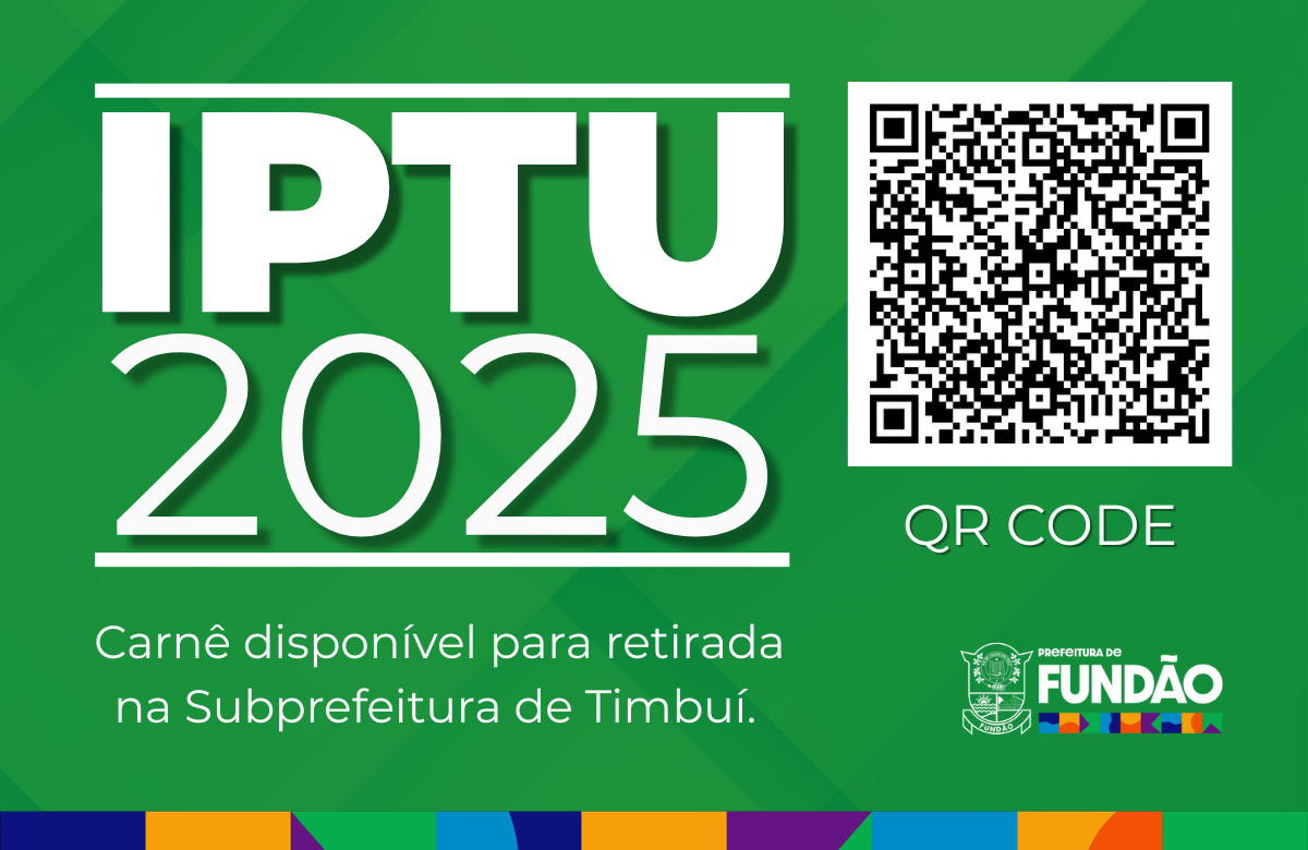 Moradores de Timbuí já podem retirar o carnê do IPTU 2025 na Subprefeitura