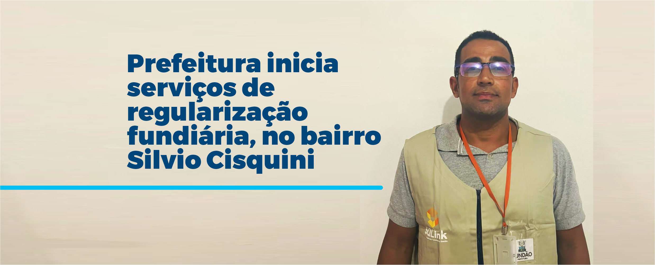 Prefeitura inicia serviços regularização fundiária, no Bairro 