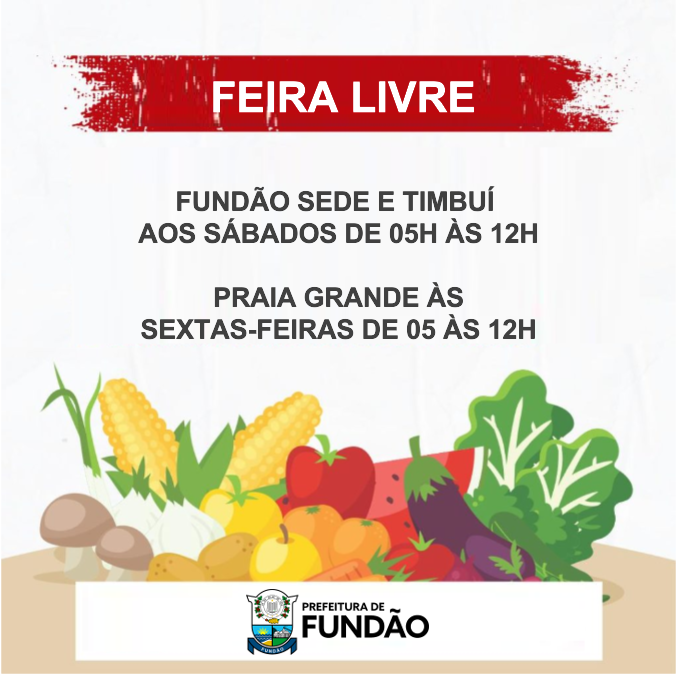 Prefeitura divulga horário de funcionamento das feiras livres