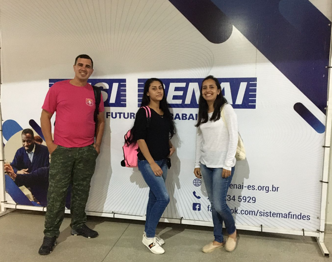 Estudantes da primeira turma do curso profissionalizante no SENAI