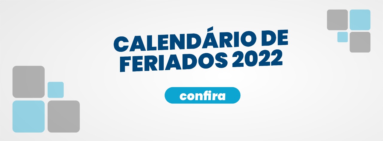 Calendário de feriados 2022