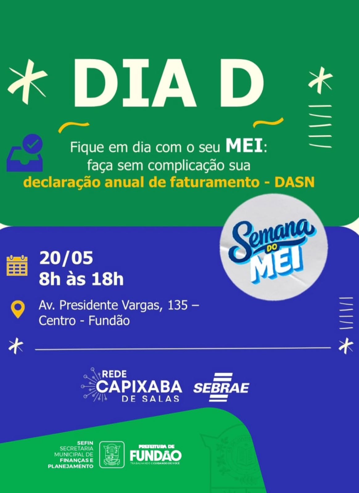 Fundão promove ação especial para auxiliar MEIs na entrega da DASN